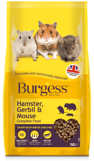 Smaskigt Hamster, Gebril & Musfoder - 750 gram