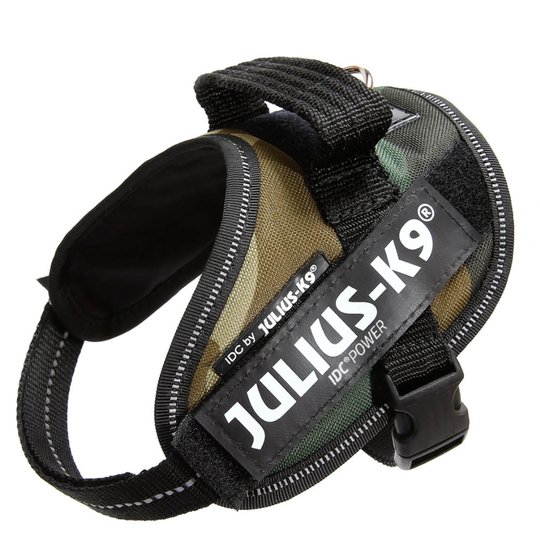 JULIUS-K9 IDC®-Powersele camouflage - Stl. Mini: bröstomfång 49 - 67 cm