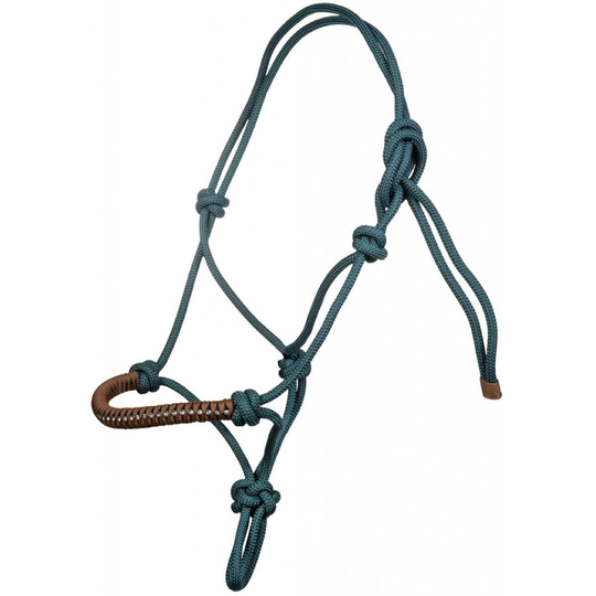 HKM Repgrimma med tyglar - Petrol/Brown (Cob)