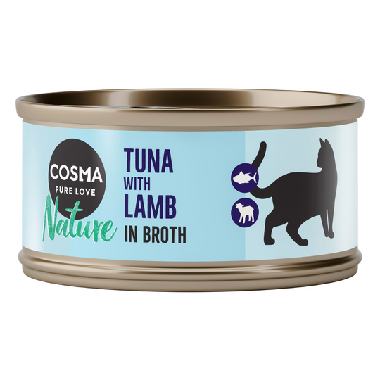 Ekonomipack: Cosma Nature 24 x 70 g Tonfisk & lamm