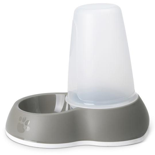 Savic Loop fodergivare - grå - 1,5 liter L 26 x B 17,5 x H 23 cm