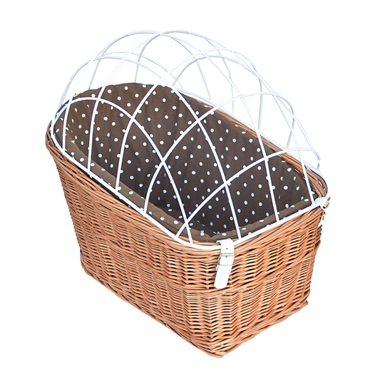 Aumüller cykelkorg med skyddsgaller, för pakethållare - L 56 x B 36 x H 50 cm
