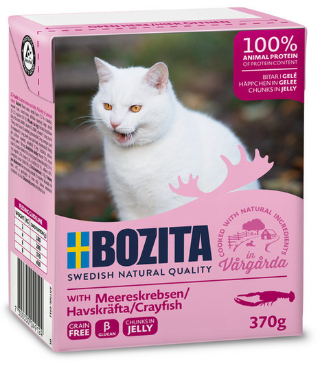 Bitar i Gelé Havskräfta för katt - 6 st x 370 g