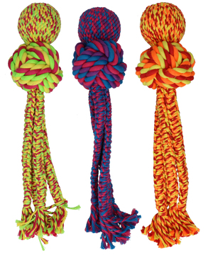 KONG Wubba Weaves- Repleksak med pipljud (Small/Medium)