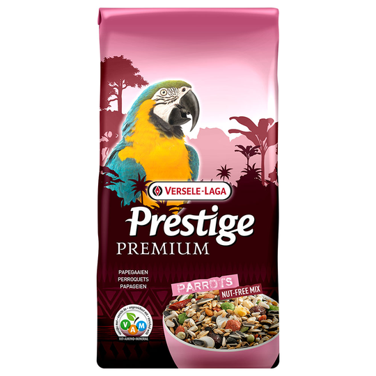 2 kg på köpet! 15 kg / 20 kg Prestige fågelfoder - Premium Parrot (13 + 2 kg)