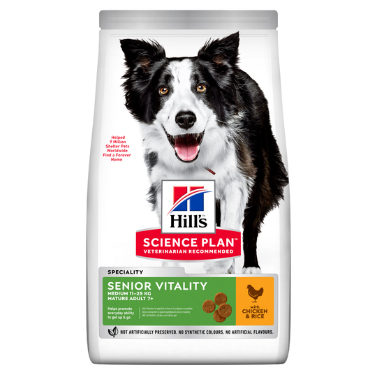 Hill's Science Plan Adult Senior Vitality 7+ Medium Chicken 14 kg