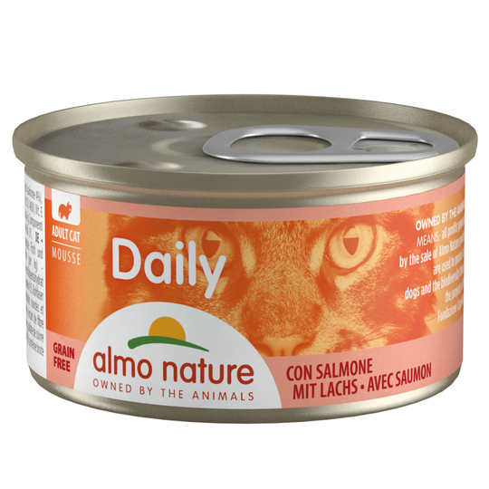 Ekonomipack: Almo Nature Daily Menu 24 x 85 g - Mousse med lax