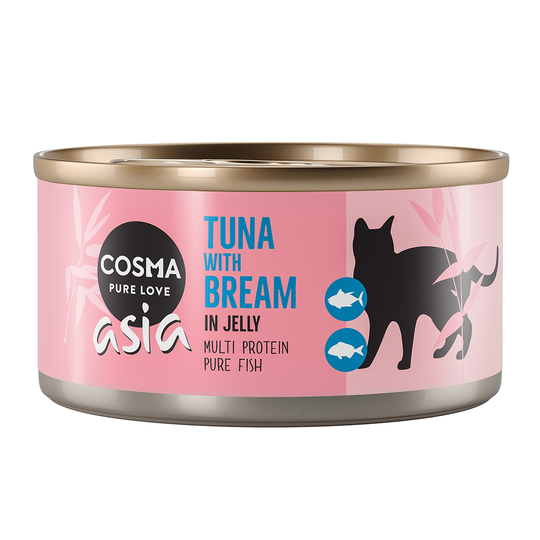 Ekonomipack: Cosma Asia in Jelly 24 x 170 g - Kyckling & barramundi