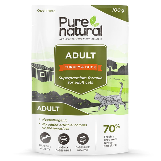 Purenatural Cat Adult Turkey & Duck 100 g