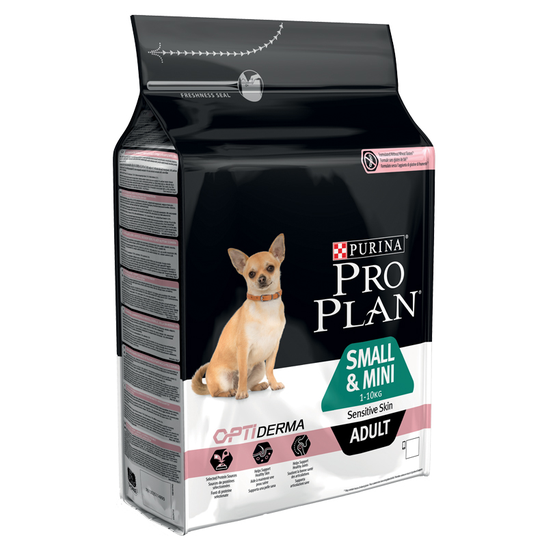 Pro Plan Small & Mini Adult Sensitive Skin Salmon OPTIDERMA - Ekonomipack: 2 x 7 kg