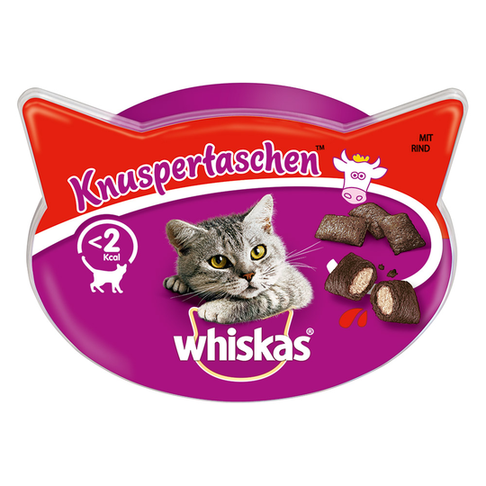 Whiskas Temptations - Ekonomipack: Nötkött 8 x 60 g