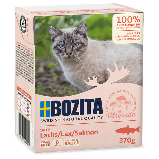 Ekonomipack: 24 x 370 g Bozita bitar i sås Lax