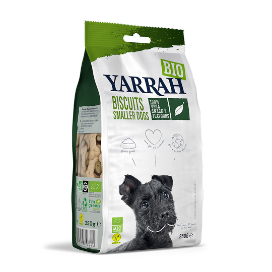 2 + 1 på köpet! 3 x Yarrah Organic hundgodis - Multi vegetariska hundkex (3 x 250 g)