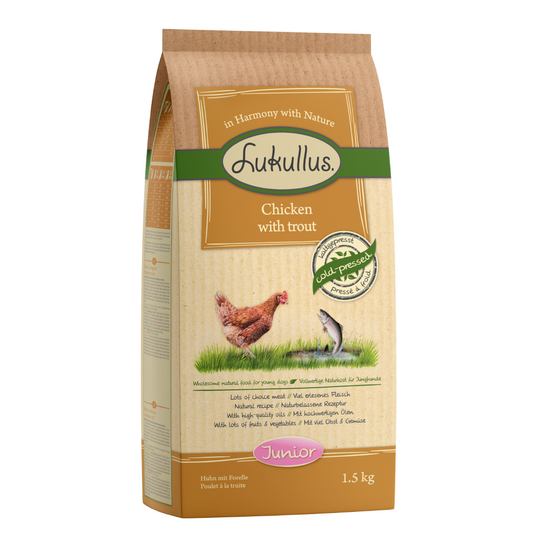 1,5 kg Lukullus Naturkost till prova-på-pris! - Junior Kyckling & öring