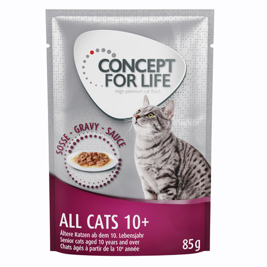 Concept for Life All Cats 10+ - i sås - 48 x 85 g
