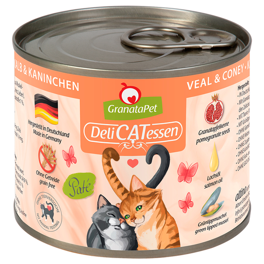 Ekonomipack: GranataPet DeliCatessen 24 x 200 g - Kalv & kanin