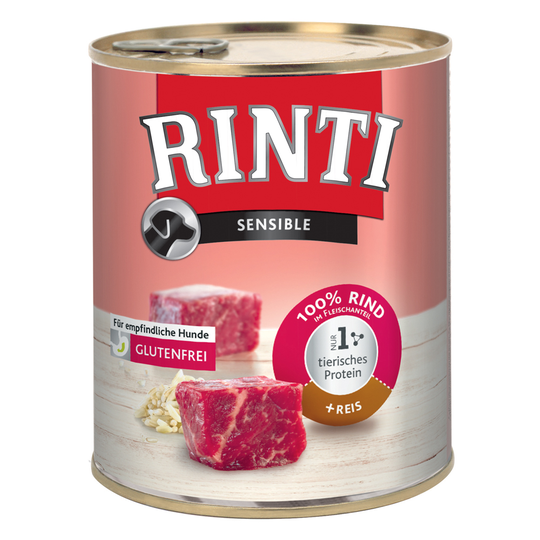 Rinti Sensible 2 x 800 g - Nötkött & ris