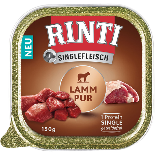 Ekonomipack: RINTI Single Pure 20 x 150 g - Lamm pur