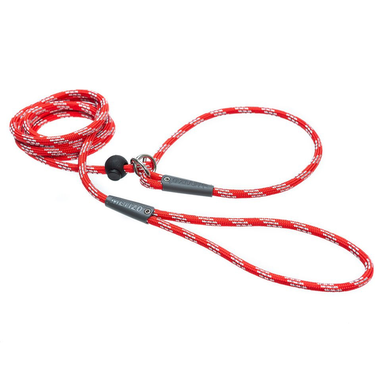 Retrieverkoppel Runt - Röd 3m