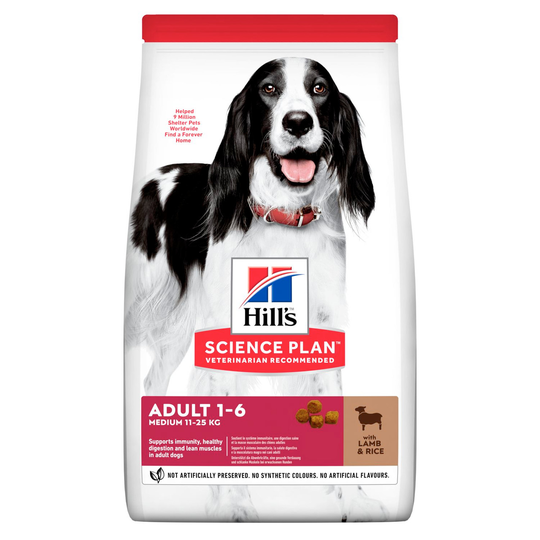 Adult Medium torrfoder med lamm och ris - 2,5 kg