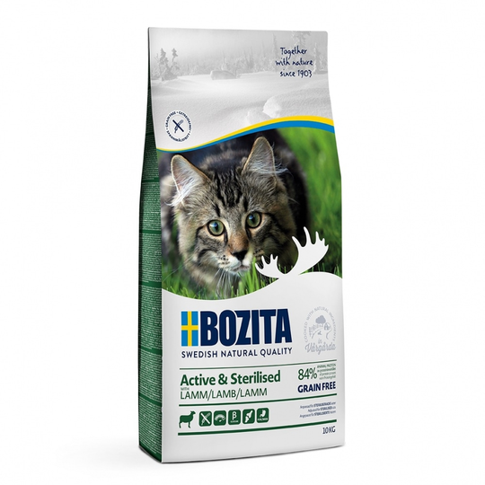Bozita Active & Sterilised Grain Free Lamb (10 kg)