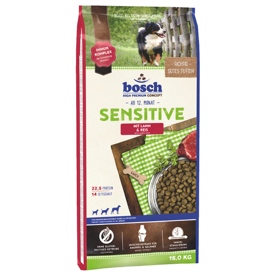 bosch Sensitive Lamm & ris - 15 kg