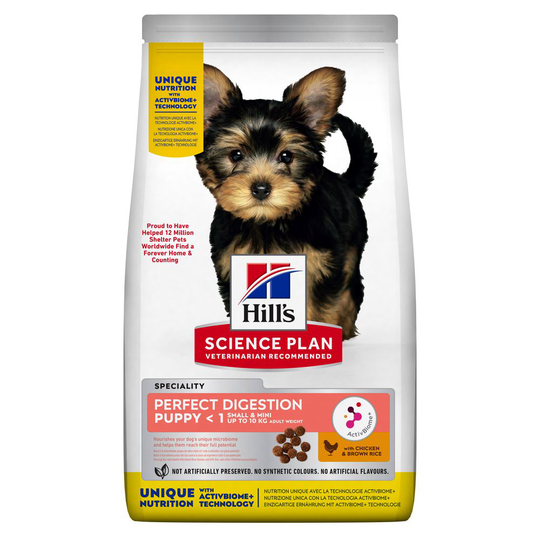 Hill's Science Plan Puppy/Senior till sparpris! - Small & Mini Puppy Perfect Digestion 6 kg