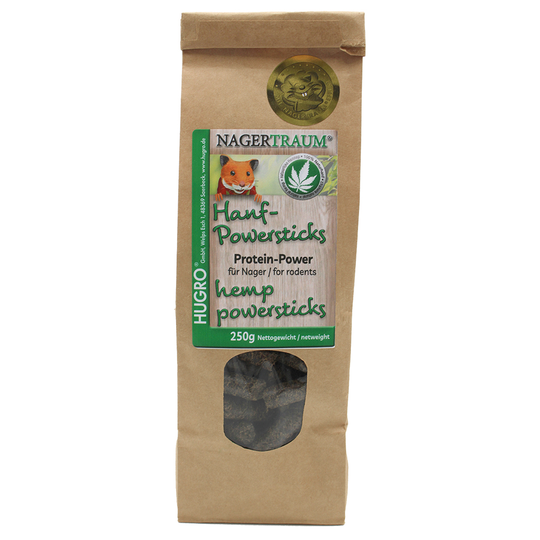Hugro Nagertraum Hemp Powersticks - 250 g