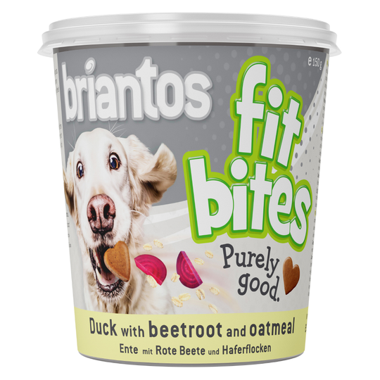 Briantos FitBites - Anka med rödbeta & havregryn - 150 g bägare
