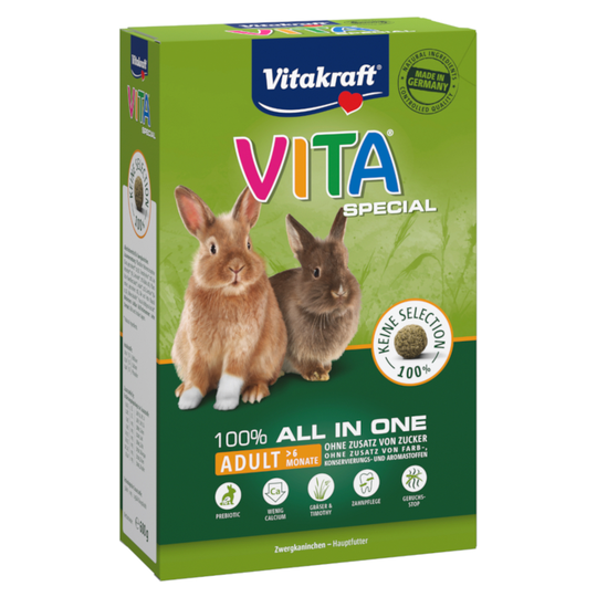 VITA Special Adult dvärgkanin - 3 x 600 g