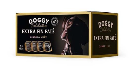 Multibox Extra Fin Paté med Nöt & Lax - 4 x 150 g