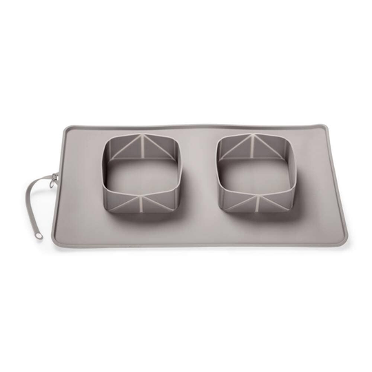 Little&Bigger Double Diner Mat Grå