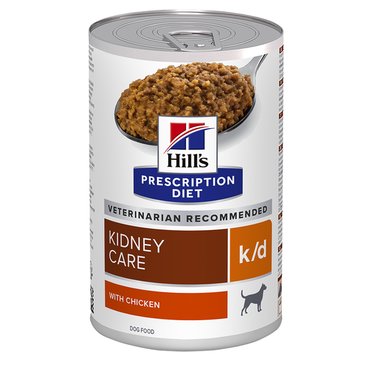 Hill's Prescription Diet k/d Kidney Care Chicken hundfoder - Ekonomipack: 24 x 370 g