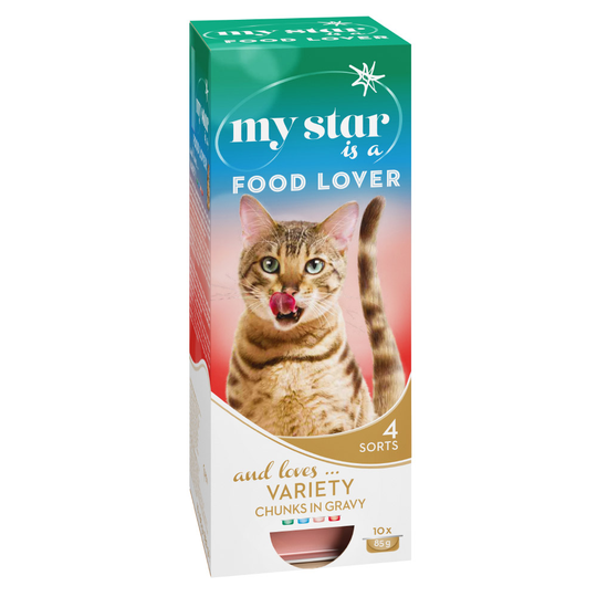 My Star is a Food Lover - blandpack med sås - 10 x 85 g (4 sorter)