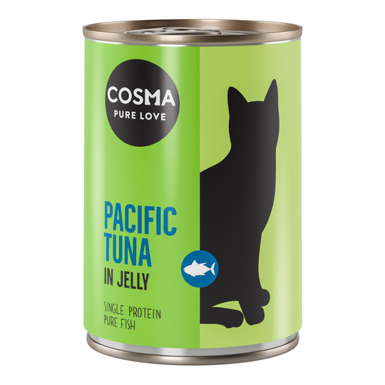 Ekonomipack: Cosma Original i gelé 12 x 400 g Pacifik tonfisk