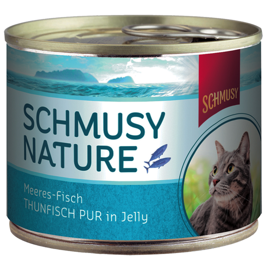 Ekonomipack: Schmusy Nature Fish 24 x 185 g - Tonfisk Pur