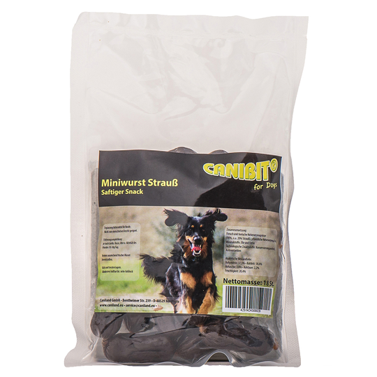Caniland Mini strutskorvar (Canibit) - 108 st (6 x 100 g)