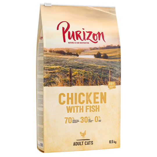 100 kr rabatt! Purizon 2 x 6,5 kg - Adult Chicken & Fish