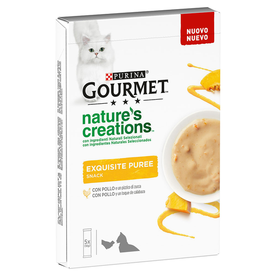 4 + 1 på köpet! Gourmet Nature's Creations Snack 5 x 10 g - Chicken & Pumpkin