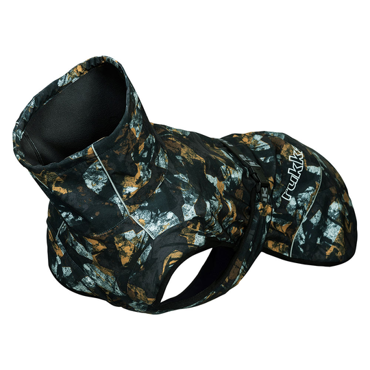 Rukka® Breeze jacka, svart med tryck - ca 45 cm rygglängd