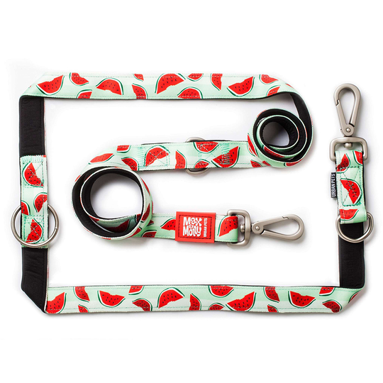 Max & Molly Watermelon multikoppel - Stl. M: 200 cm långt, 20 mm brett