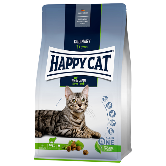 1,3 kg Happy Cat torrfoder till sparpris! - Culinary Adult Farm Lamb