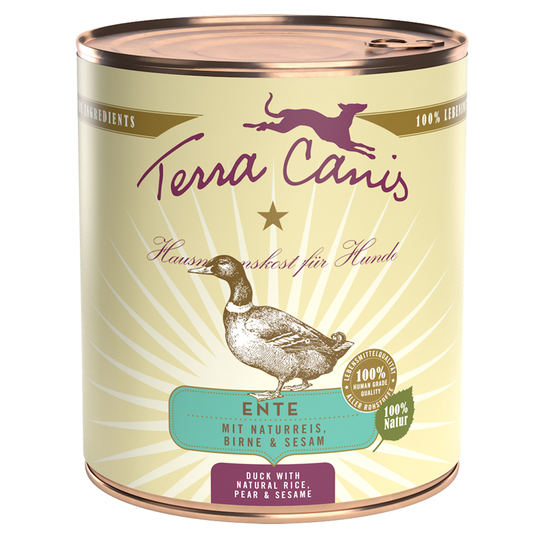 Ekonomipack: Terra Canis 12 x 800 g - Anka med råris, rödbeta, päron & sesam