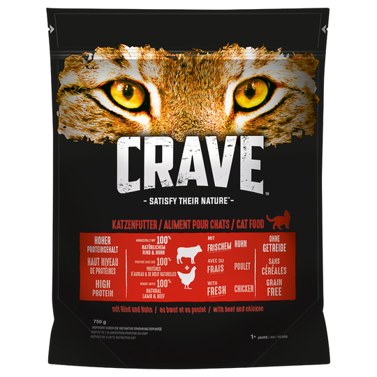 Crave Adult Beef & Chicken - Ekonomipack: 6 x 750 g