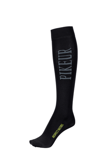 Pikeur® Ridstrumpa - Respect Nature - Svart / Grå (35-38)