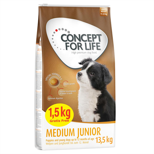 Concept for Life Medium Junior -12 + 1,5 kg på köpet!