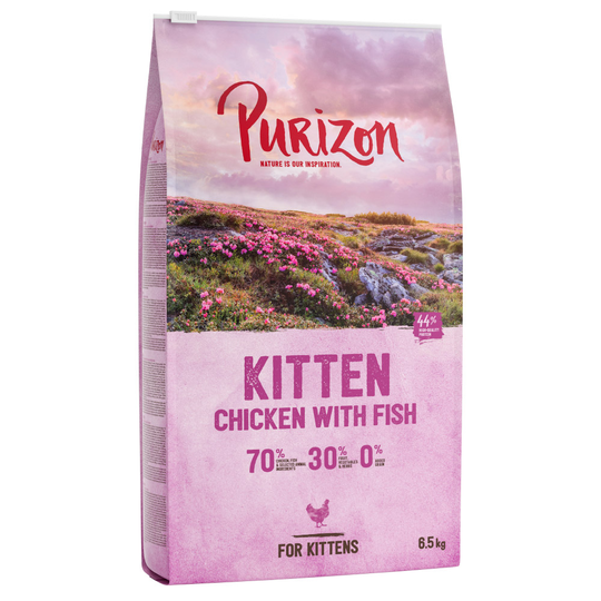 100 kr rabatt! Purizon 2 x 6,5 kg - Kitten Chicken & Fish