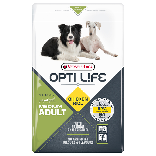 Opti Life Adult Medium - Ekonomipack: 2 x 12,5 kg