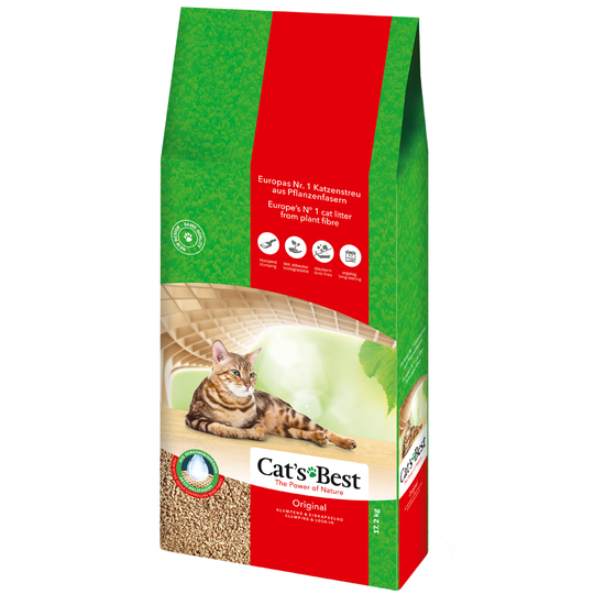 60 l Cat's Best Orginal kattsand - 40 l + 20 l (ca. 27 kg)