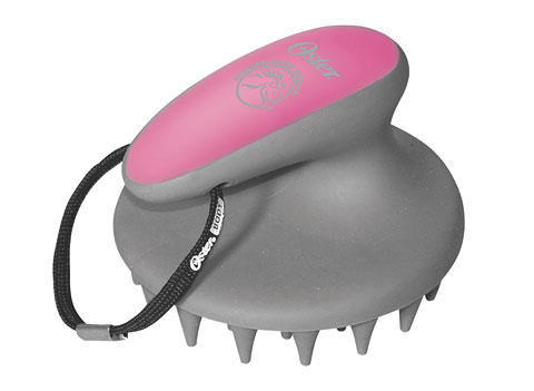 Oster Gummi Curry Comb Grov - Rosa